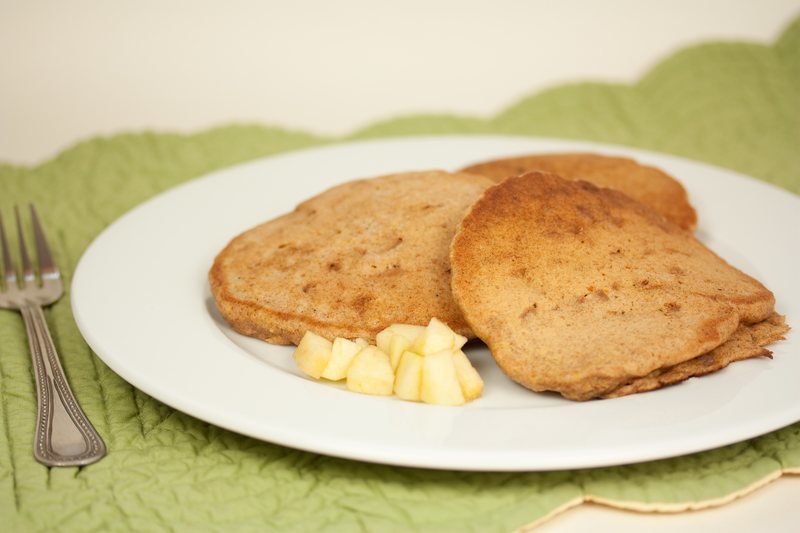Vegan Apple Spice Pancakes