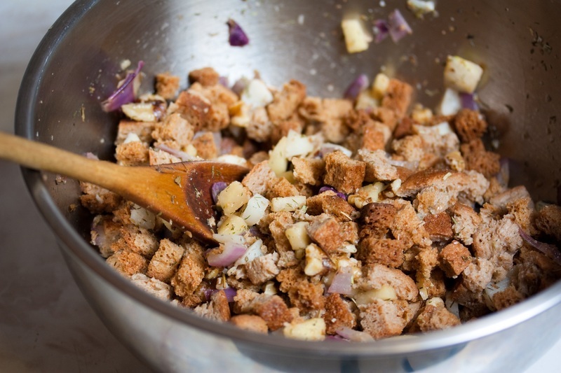 Vegan Apple Walnut Stuffing