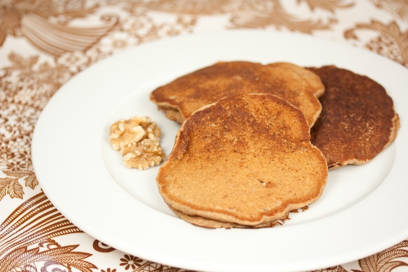 Vegan Banana Walnut Pancakes