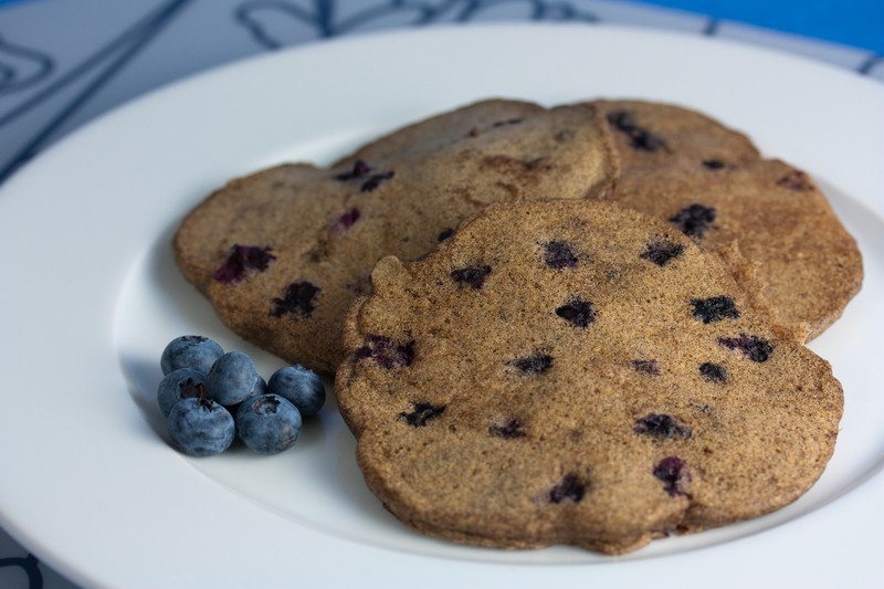 Vegan Blueberry Buckwheat Pancakes