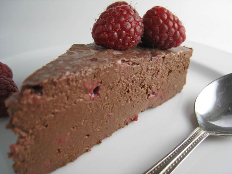 Vegan Flourless Chocolate Raspberry Cake