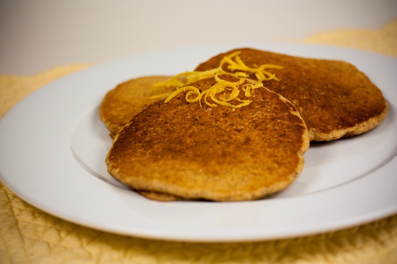 Vegan Lemon Poppy Seed Pancakes