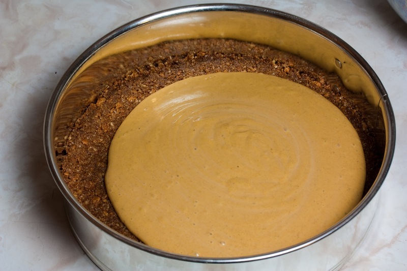 Pumpkin Cheesecake in spring form pan