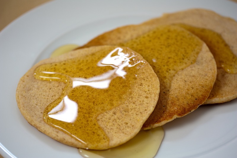 Vegan Lemon Cornmeal Pancakes