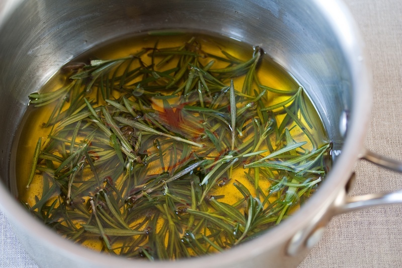 Steep the rosemary in the olive oil