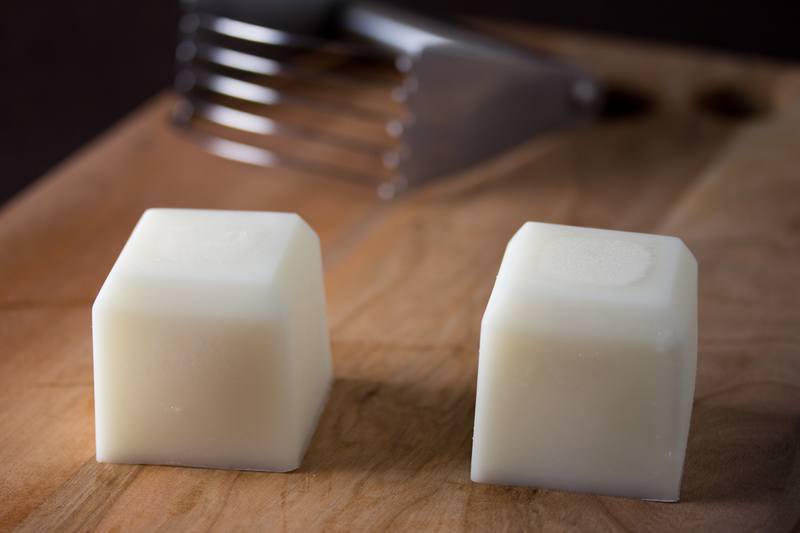 How do you convert shortening amounts to butter amounts in a recipe?