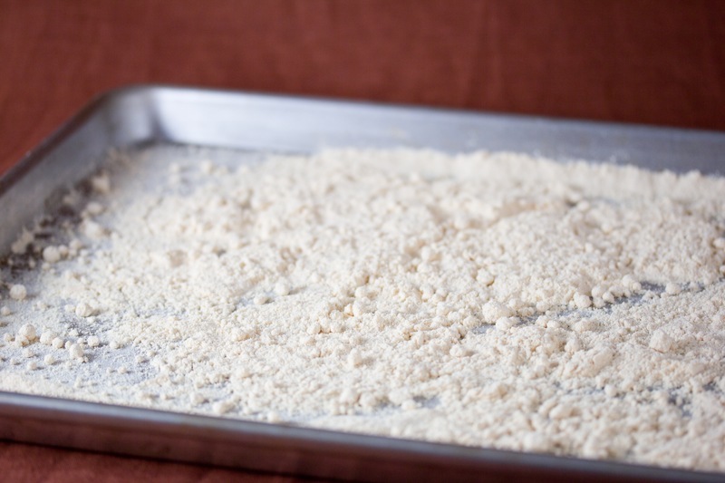 Coconut flour before toasting