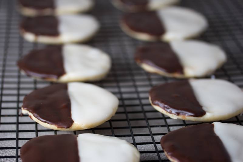 Vegan Black and White Cookies