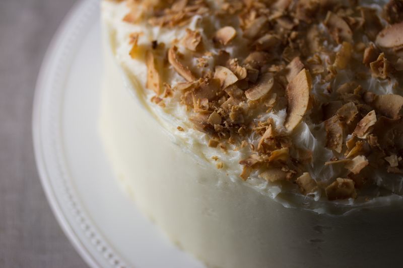 Toasted Coconut Cake (vegan + grain-free)