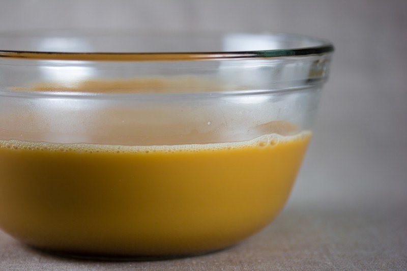 Toasted Coconut Milk in bowl